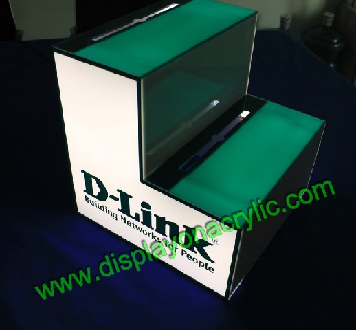 illuminated acrylic display holder